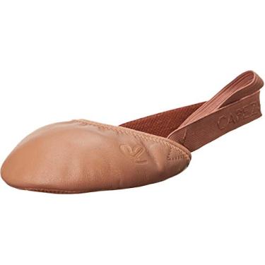 Imagem de Capezio Tênis de balé infantil Turning Pointe 55, Bronzeado escuro, X-Large Big Kid