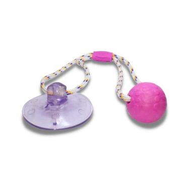 Imagem de Brinquedo Puxador Para Cães Pet Cabo Guerra Médio Rosa - Pet Injet