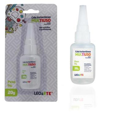 Imagem de Cola instantânea multiuso artesanato profissional  leoarte 20g - Leo&L