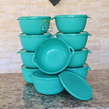 Imagem de Kit 10 Saladeira Vasilhas Plastico 1 Litro Cozinha  Melhor Qualidade, 