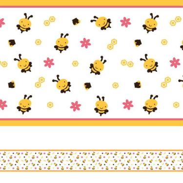 Imagem de Faixa Decorativa para Quarto de Bebê Abelhas 6mx15cm - Quartinhos