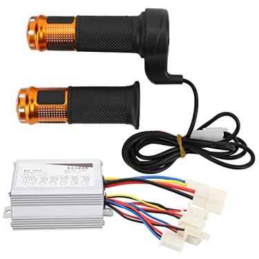 Imagem de 36V 500W Controlador de Velocidade do Motor Escovado e Kit de Acessório de Aderência do Acelerador para Ciclismo de Scooter Elétrico Ciclomotor de Triciclo