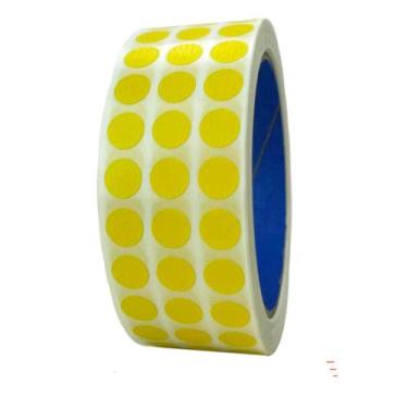 Imagem de Etiqueta Selo Bolinha Colorida 10mm  Rolo Com 1000 Adesivos - Etiqueta