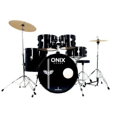 Imagem de Bateria Acústica Tagima Nagano Onix Skinny 20" Completa C/ Banco