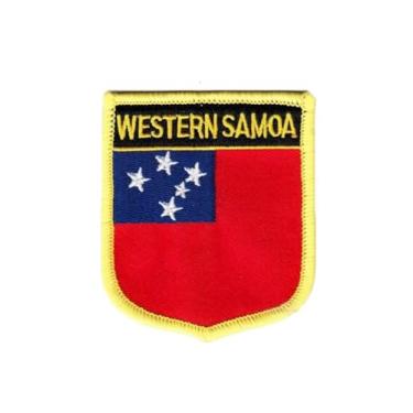 Imagem de Ruoming 1 PÇ Emblema de Bandeira Samoa Passar a Ferro ou Costurar Bordado Tático Militar Samoa Nacional (Samoa)