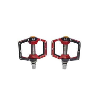 Imagem de Pedal Bike Bicicleta Mpeda Mtb Rolamento Rosca Grossa Cores, Vermelho