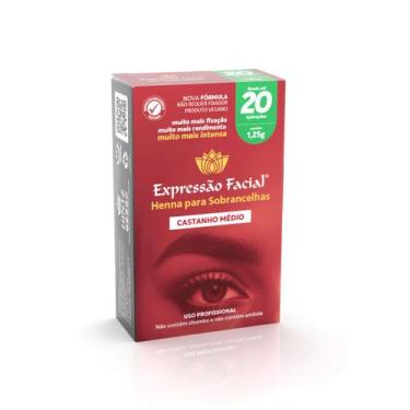 Imagem de Henna pocket castanho medio exp. facial 1,25g - EXPRESSAO FACIAL