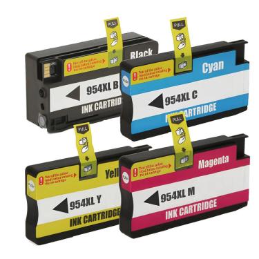 Imagem de Kit Cartucho Para hp Pro 7720 954xl compatível