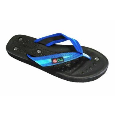 Imagem de Chinelo Dedo Baixo Fino Magnético Kelly Azul 40 Par - Terumi