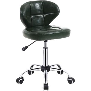 Imagem de Cadeira de mesa do escritório em casa, cadeira de computador giratória executiva ajustável em altura com rodas rolantes, cadeira giratória sem braço, 40 * 34 * 73-87cm,#8