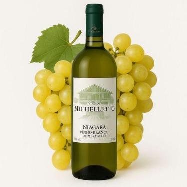 Imagem de Vinho Branco Micheletto Niágara Garrafa 750 Ml