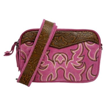 Imagem de Myra Bag Bolsa de ombro feminina de couro ocidental – Bolsa transversal estilo vaqueira Boho Country, título padrão