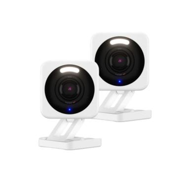 Imagem de Câmera de segurança Wyze Cam v4 2.5K HD, pacote com 2 unidades, branca