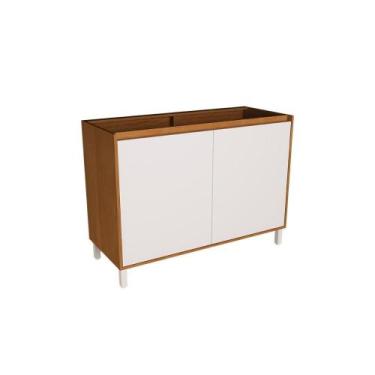 Imagem de Balcão de Cozinha Denver PH 3111 c/ 2 Portas s/ Tampo 120cm Freijo Roc