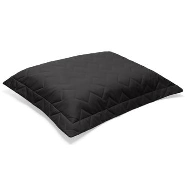 Imagem de Porta Travesseiro Reffinata 200 Fios - 100% Algodão - Preto - 50x70cm