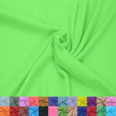 Imagem de Stylish FABRIC Forro interloque 100% poliéster de 152 cm de largura – tecido de malha leve elástico bidirecional da The Yard para vestuário, maternidade, decorações de festa, cortinas, artesanato e