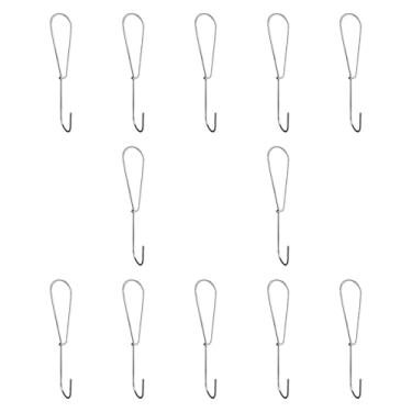 Imagem de Colaxi 12x Ganchos para fazer moldes de costura, ganchos de papel, modelos de artesanato em ferro, cabide para design de roupas, padrão doméstico, gancho, 180 Mm X 40 Mm