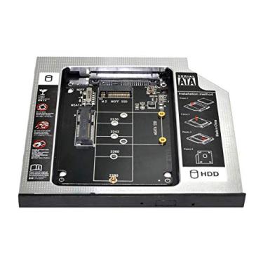 Imagem de xiwai MSATA NGFF B/M-Key SSD para Slimline SATA 13 pinos Caddy capa para laptop universal de 9,5 mm CD/DVD-ROM compartimento óptico