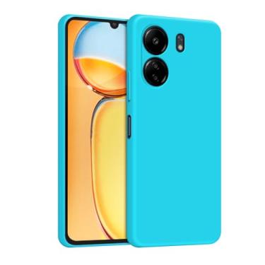 Imagem de Capa Capinha Case Para Xiaomi Redmi A5 4G Silicone Forro Aveludado Proteção Premium (AZUL TURQUESA)