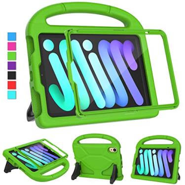 Imagem de MOXOTEK Capa infantil para iPad Mini 7 2024 / Mini 6 2021, iPad Mini 7ª/6ª geração com protetor de tela, durável à prova de choque com alça para iPad 8,3 polegadas, verde