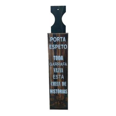 Imagem de Porta Espetos de Churrasco Rústico Decor - História em Cada Garrafa - 