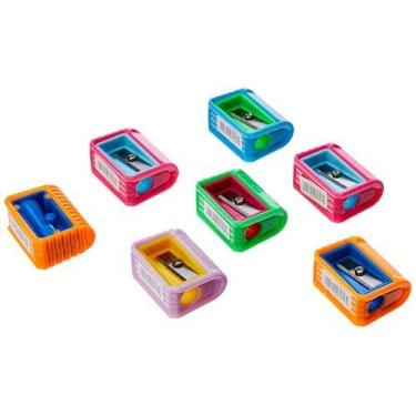 Imagem de Apontador Sem Deposito Colorful Retangular Sortido - BRW