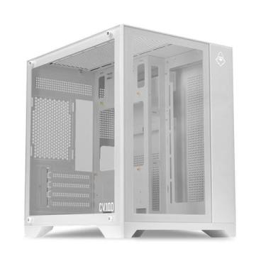 Imagem de Gabinete Gamer Mancer CV100 Mid-Tower Lateral De Vidro Branco- MCR-CV1
