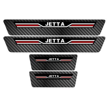 Imagem de Soleira Porta Sport Vermelho Carbono Jetta 22 23 2024 2025 - Jhow Ades