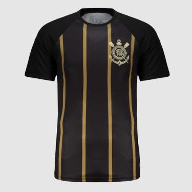 Imagem de Camisa Corinthians Logo Preta e Dourada - Coimbra, P