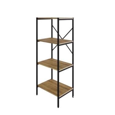 Imagem de Estante C/04 Prateleiras 118x45x33cm Tub Tueh1144 Lâmina Mel - Lâmina Mel /