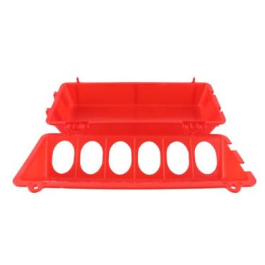 Imagem de lyrlody Alimentador Sem Desperdício para Frangos, Conjunto de 10 Alimentadores e Bebedouros para Aves Com Tampa Articulada Segura, Bandeja de Alimentação Versátil Em Plástico para