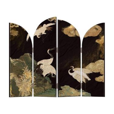 Imagem de XLWLLNJ Mini Tela de Mesa Dobrável, Enfeite Chinês, Divisor de Mesa, Decoração Artística com Pintura de Flores E Pássaros em Tela, Adequado para, Style a, Tamanho real