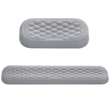Imagem de MAAOBR Apoio ergonômico para pulso, teclado e mouse, Almofada macia para braços em espuma viscoelástica para mesa, Teclados de tamanho normal, Ideal para trabalho e jogos(Gray,L-44x8x1.8cm)