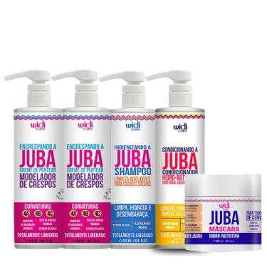 Imagem de Kit Máscara Juba, Shampoo, Condicionador, 2 Encres Widi Care