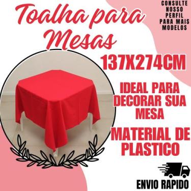Imagem de Toalha Mesas Festa Decoraçao Aniversario Eventos Vermelho - Crgfestas