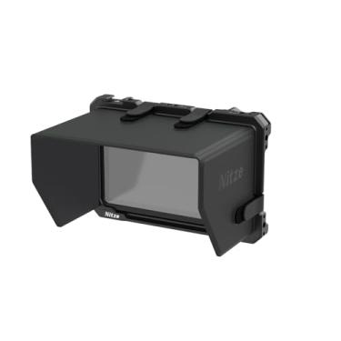 Imagem de Nitze Kit de Gaiola para Monitor Atomos Shinobi II/Shinobi GO, com Sapata Fria Embutida, Trilho NATO e Proteção Solar em Couro PU - JT-A07B