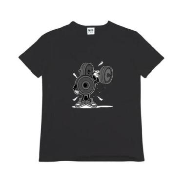 Imagem de Camiseta Masculina Oversized para Academia - Manga Curta e Estampa de 