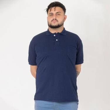 Imagem de Camisa Gola Polo Com Bolso Masculina Tecido Premium - MULTI MARCA, Mar