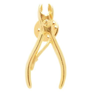 Imagem de Broche Manicure Alicate Folheado A Ouro 18k - Milena Joias