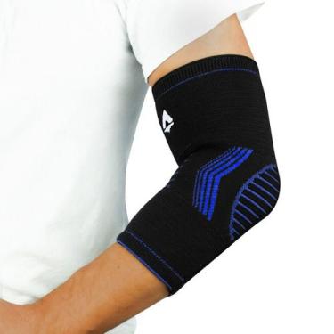 Imagem de Cotoveleira de Compressão Sense - Tecnologia Knit 3D Alasca, Azul, M