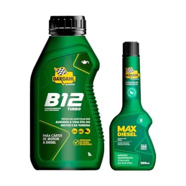 Imagem de Kit Aditivo Óleo B12 Turbo 1l Max Diesel 200ml Bardahl