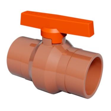 Imagem de Registro De Esfera Solda X Rosca Marrom Lr Predial Com Bitola De 40mm X 1.1/4" Com Sistema V.A.R Durín