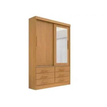 Imagem de Guarda Roupa 2 Pts 6 Gavetas Com Espelho Meridian Plus D Doro Móveis C