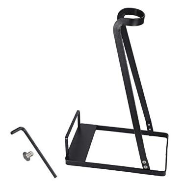 Imagem de Zerodis Suporte para pó, pó de pó, Rack de Armazenamento Portátil de Vácuo, Organizador de Ferro Com Base Estável, Design de Punção, Eletroplicação, Pintura de Spray, para Sala de Estar (Preto)