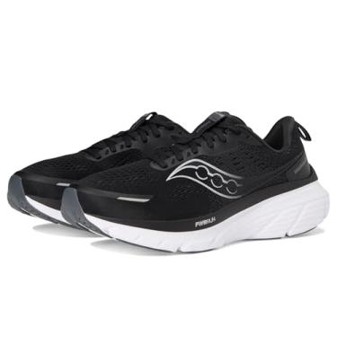 Imagem de Saucony Tênis masculino Guide 18, Preto/branco, 8 Wide