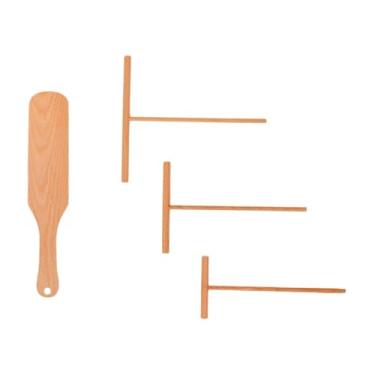 Imagem de Baoblaze Conjunto de 4 peças de espalhador de crepe e pá para fazer panquecas, utensílios de cozinha, espátula conveniente para sala de jantar