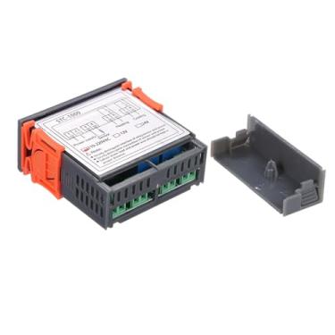 Imagem de GLOGLOW Controlador de Termostato, Termostato Com Tela LED Grande para Refrigerador de Freezer Hvac -50 ℃ a 99 ℃ Modos de Resfriamento de Aquecimento Função de Alarme STC -1000 Digital Temperature