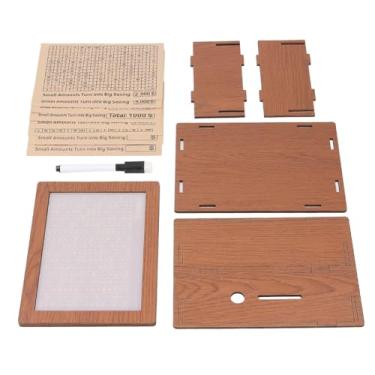 Imagem de Generic Caixa de Dinheiro Com Valor Alvo, Ornamento Marrom Claro, Cofre de Dinheiro Educacional, Economia de, Direcionamento Com Contador para Metas de Economia (8 adesivos)