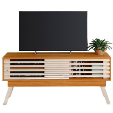 Imagem de Rack Bancada Tv 65 Pol 150 Cm 2 Portas Frizz Cinamomo Off White Madetec Cinamomo Off White