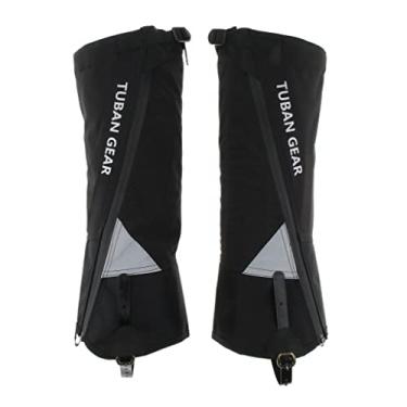 Imagem de Polainas de perna para homens e mulheres - capa de botas de neve para trekking escalada sapatos de viagem - leggings refletivas para caça e caminhada, protetor de tecido Oxford para atividades ao ar